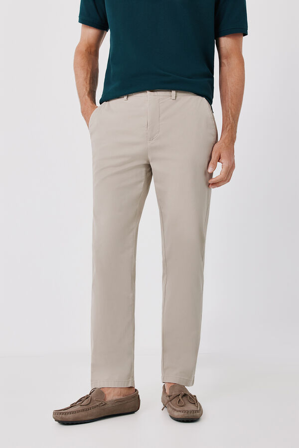 Cortefiel Light regular chinos Beige