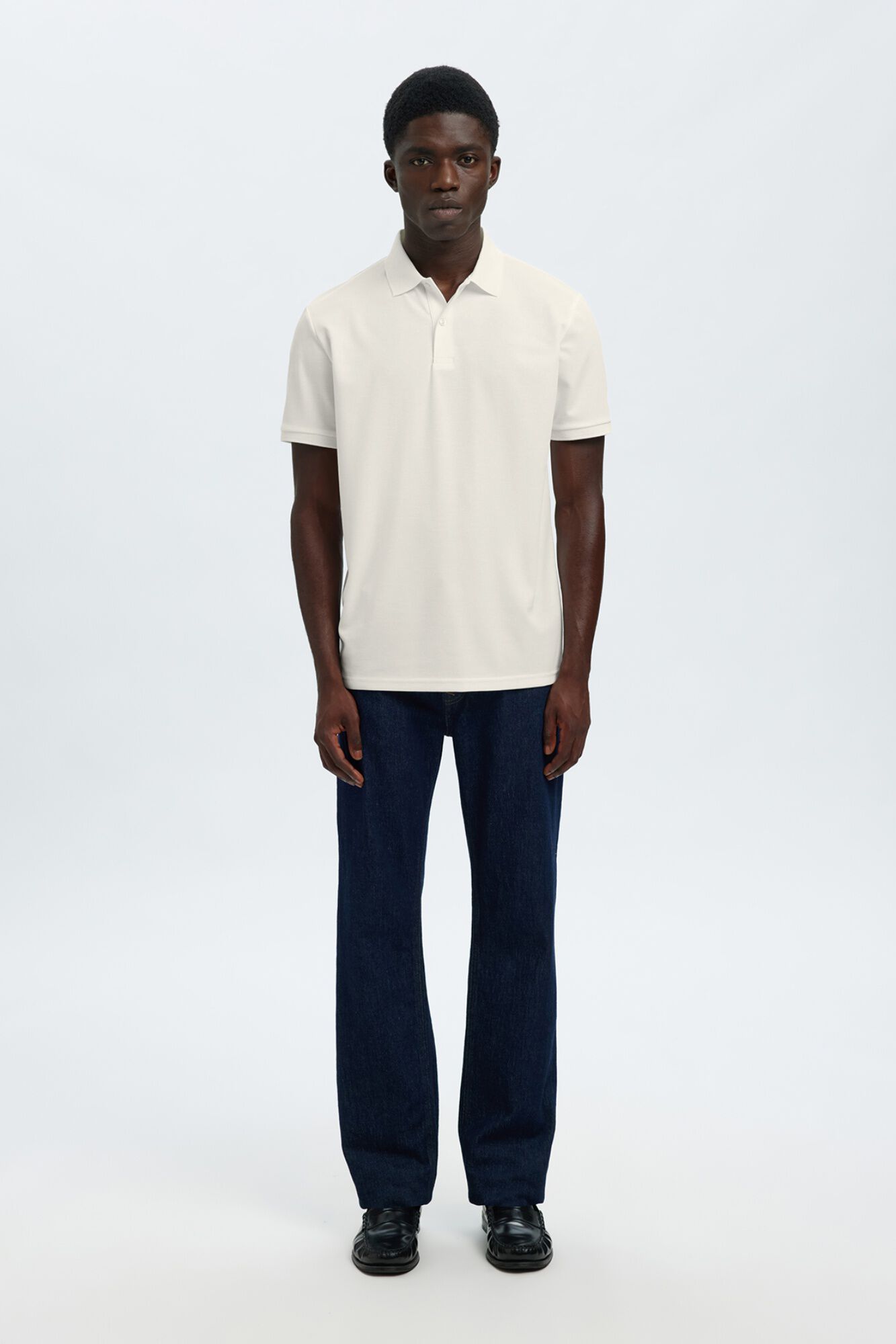 Selected Polo b&aacute;sico de piqu&eacute;