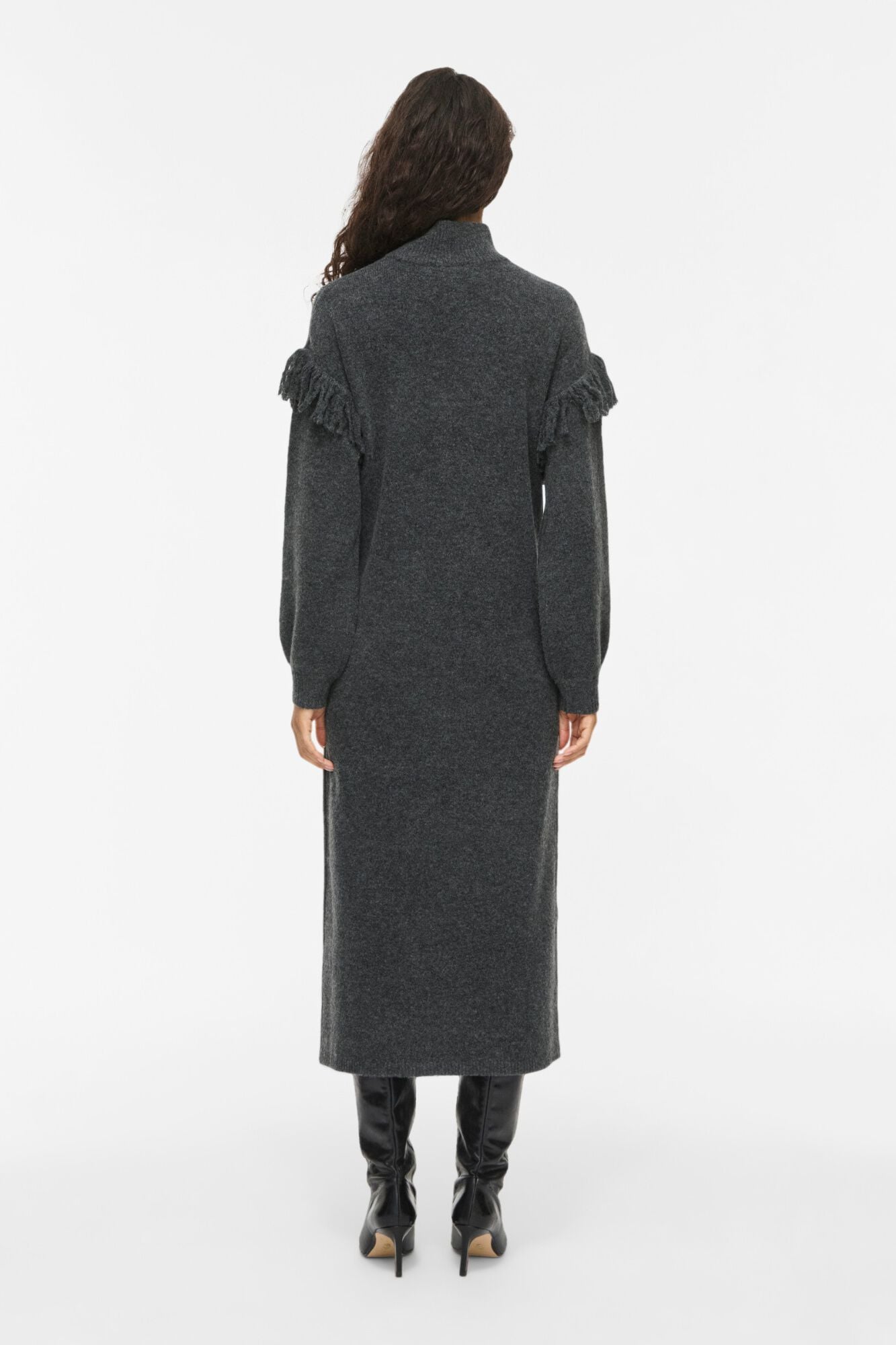 Vila Vestido comprido gola alta