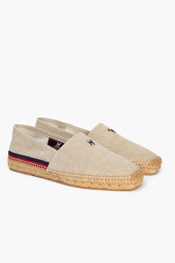 Williot Espadrille de linho lavado Tostado