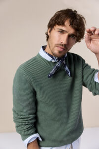 OOTO Jersey cuello redondo punto perlado