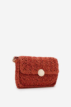 Cortefiel Crochet bag Red
