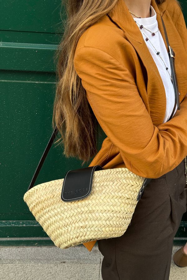 The Code Bolsa tote de pele urbano Preto