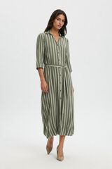 Selected Vestido comprido estampado Verde
