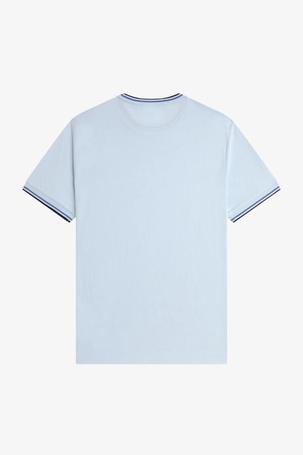 Fred Perry T-shirt with two-stripe trim Blue