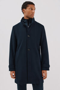 Cortefiel Coat with removable lining stand-up collar