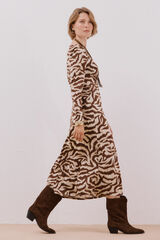 Cortefiel Gathered chest dress Multicolour