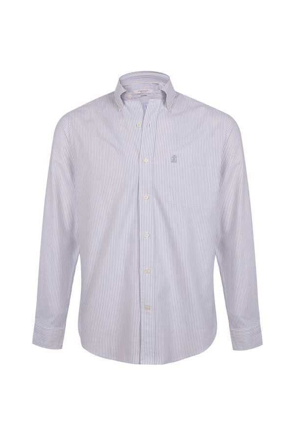 Cortefiel Camisa oxford riscas Azul