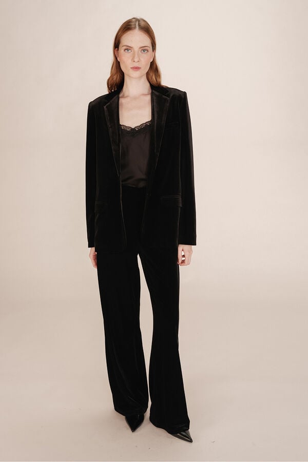 Grace & Mila Blazer de veludo Preto