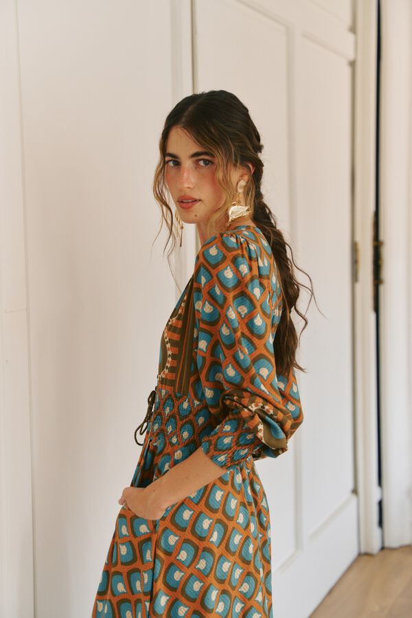 Jaase Vestido maxi Sabrina Multicolorido