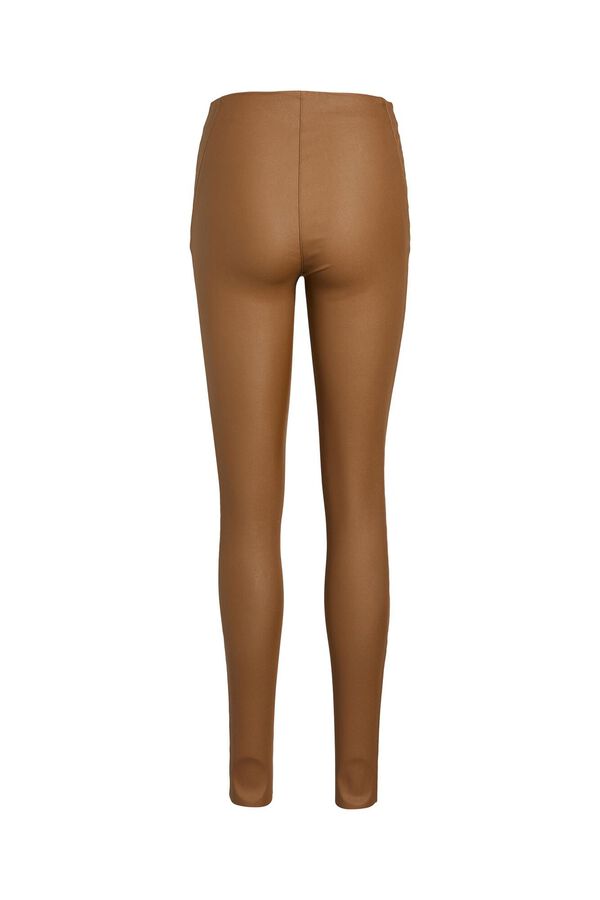 Object Waxed leggings Brown