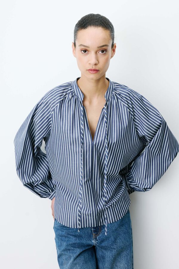 Grace & Mila Striped Albane blouse Printed blue