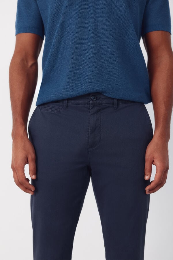 Cortefiel Cal&ccedil;as chino slim fit Azul