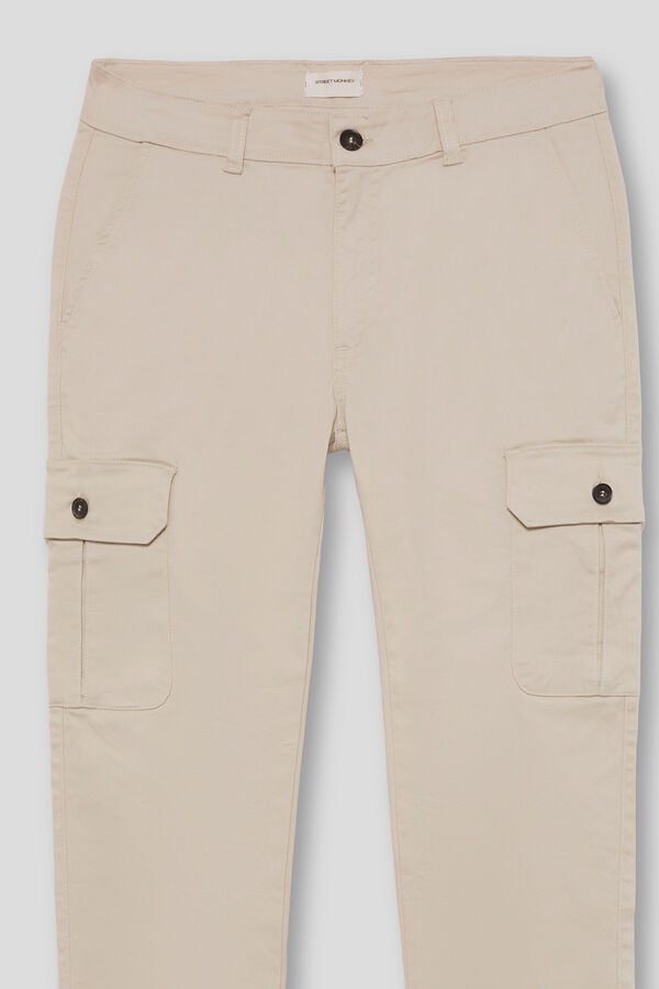 Street Monkey Cal&ccedil;as cargo para homem Tostado