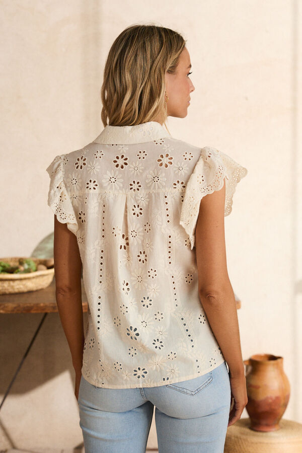 Pol&iacute;n Et Moi Camisa com folhos Bibiana Tostado