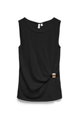 Vero Moda Top sem mangas com detalhe dourado Preto