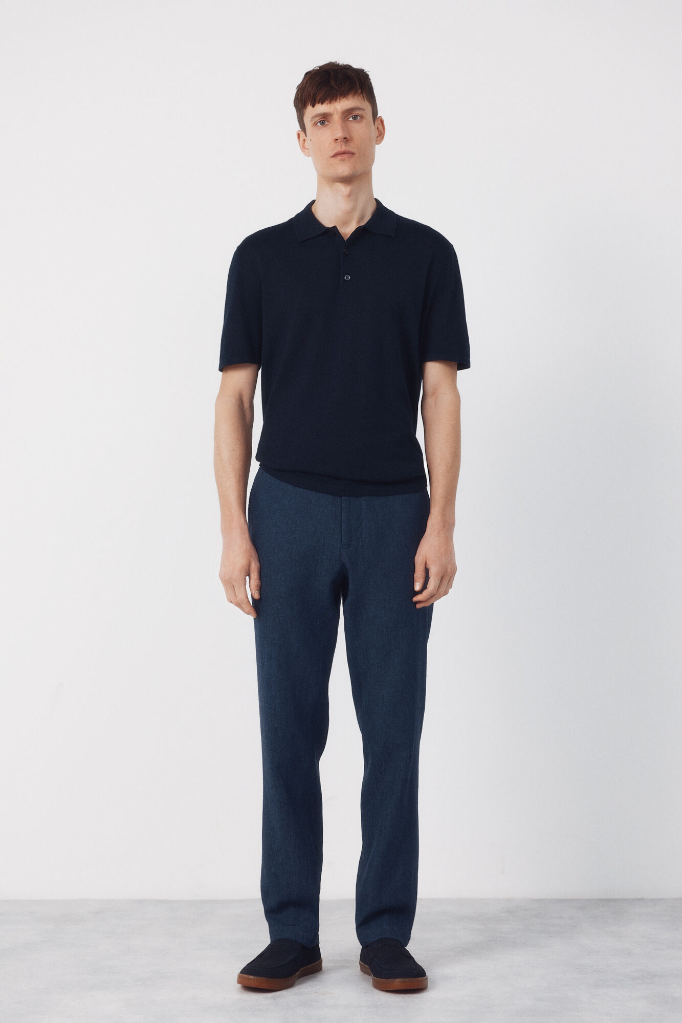 Cortefiel Cotton short sleeve polo shirt