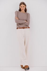 Cortefiel multicoloured striped structured top
