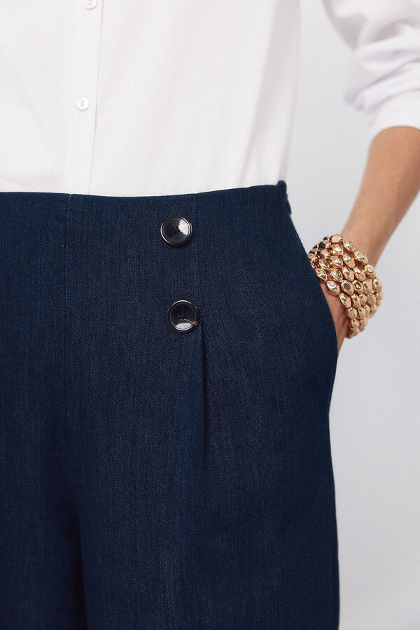 Cortefiel Pantal&oacute;n denim sastre Blue