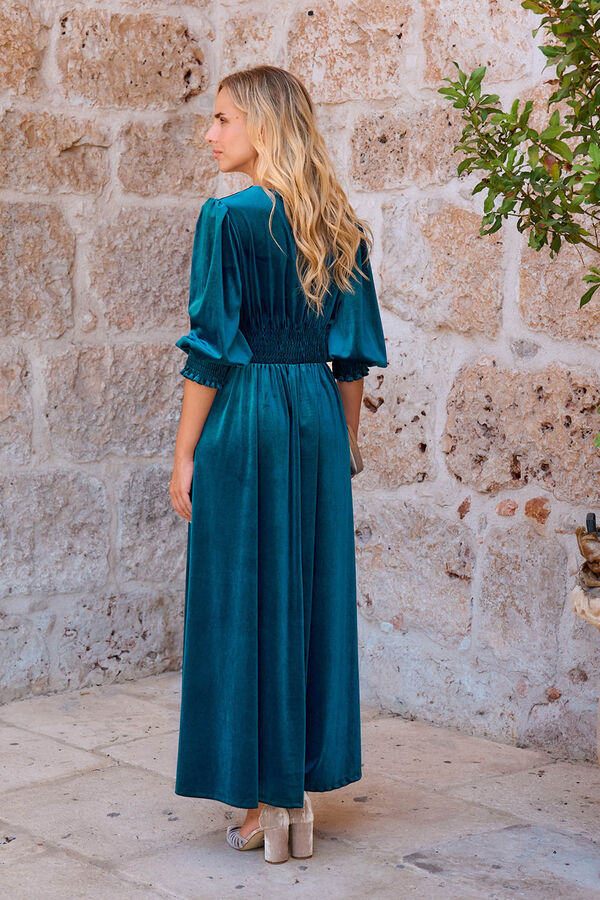 Polín Et Moi Vestido longo Tina Azul