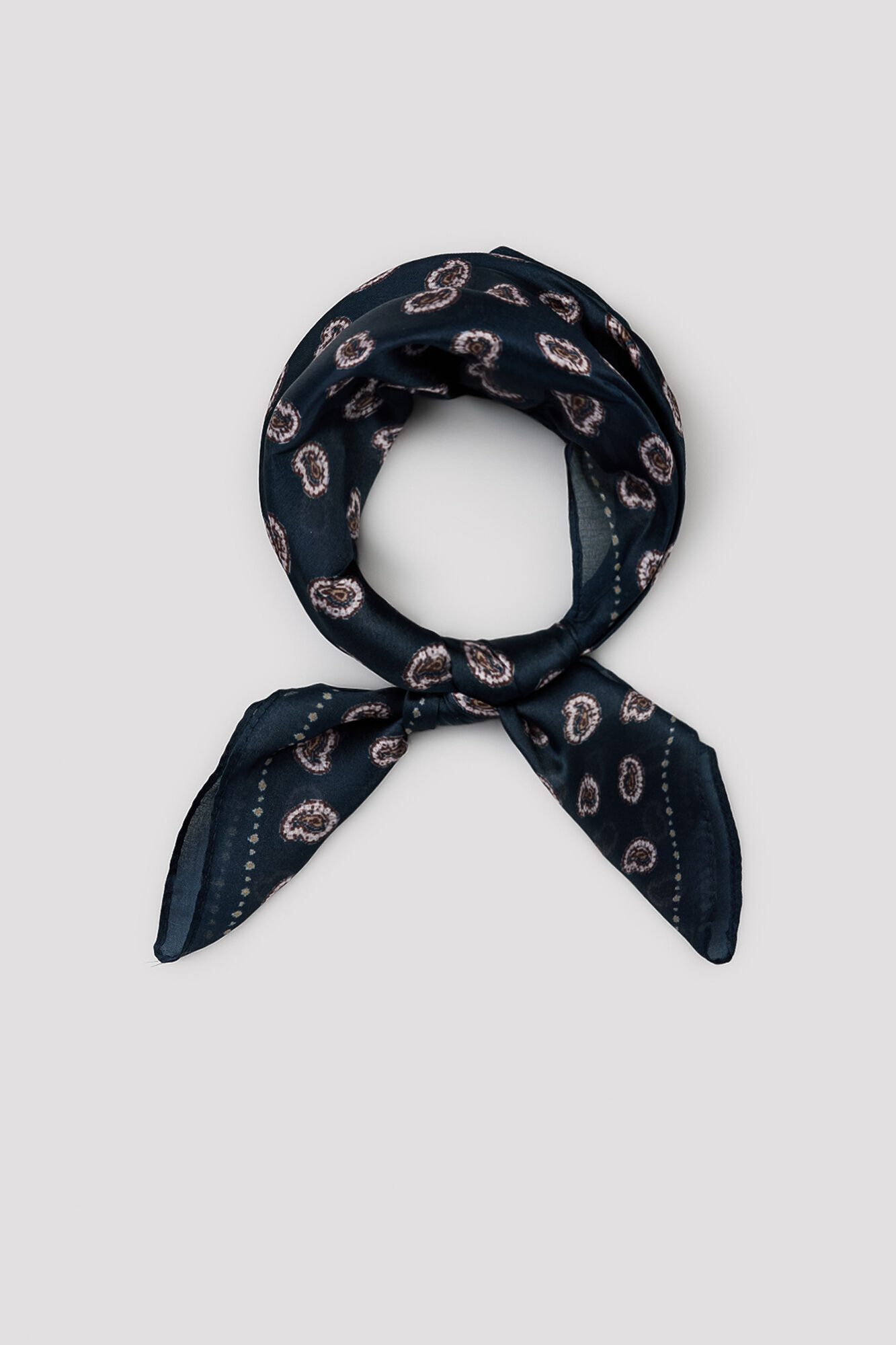 Cortefiel Paisley satin-finish bandana