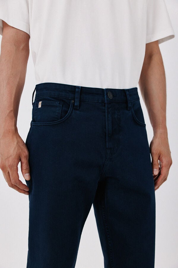 Cortefiel Regular fit 5 pocket jeans Navy