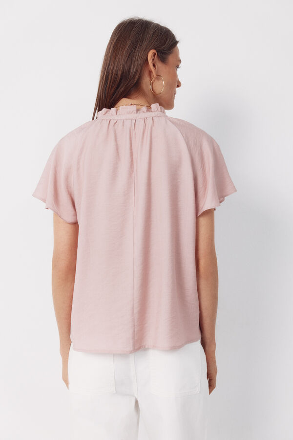 Cortefiel Raglan sleeve blouse Pink