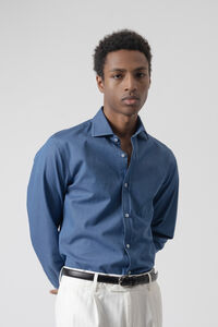 PuroEGO Camisa em denim de algod&atilde;o