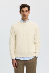 Selected Camisola em algod&atilde;o org&acirc;nico Tostado