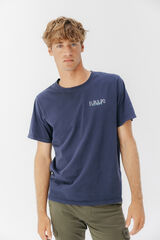 elPulpo T-shirt com logo tran&ccedil;ado Azul