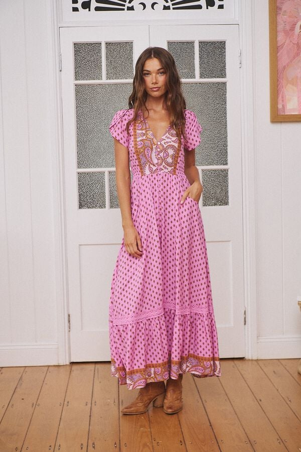 Jaase Vestido comprido Carmen Subiu