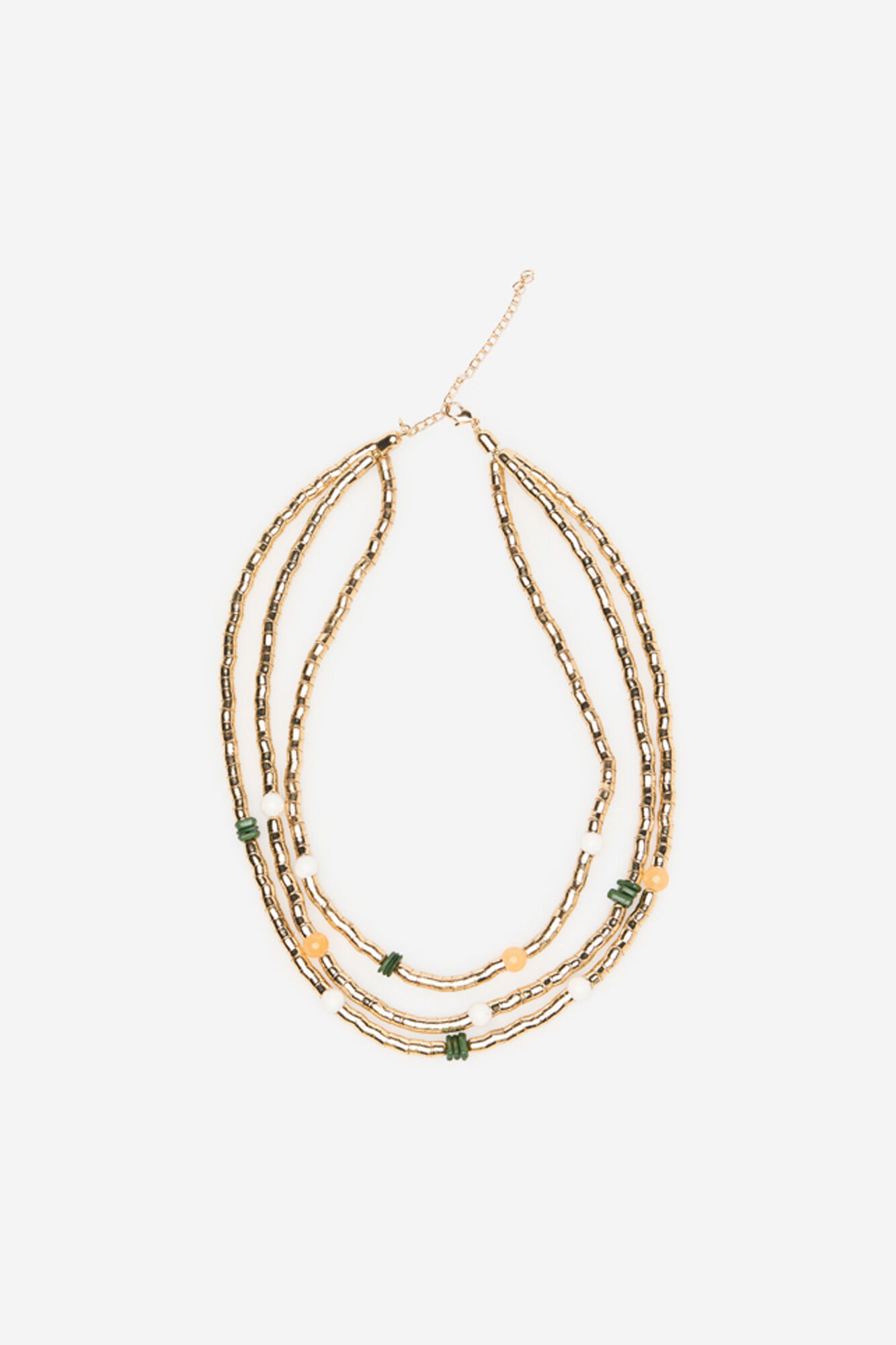 Cortefiel Triple stone necklace