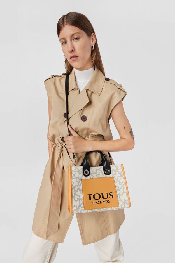 Tous Shopping mediano beige Amaya Kaos Icon Beige