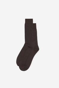 Cortefiel Pack calcetines algodón vestir Marrón oscuro