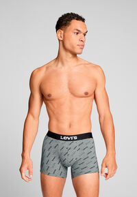 Cortefiel Pack de 2 cuecas tipo boxers Levi's de algodão  Cinzento