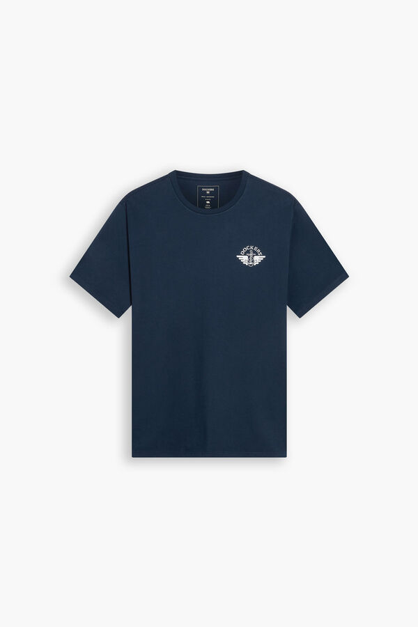 Dockers Printed regular fit T-shirt Blue