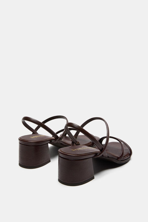 Bryan Stepwise Sand&aacute;lia de salto largo Capri Castanho