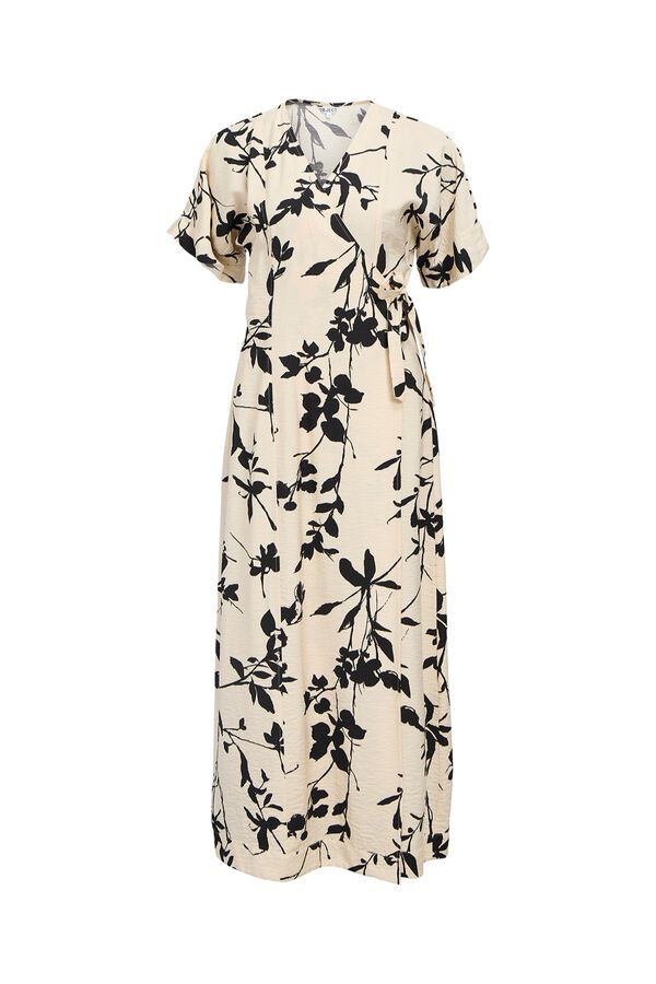 Object Vestido comprido estampado Tostado