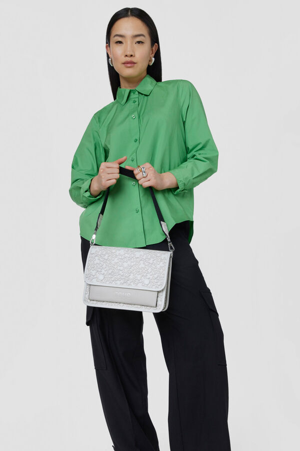 Tous Bandolera mediana Audree gris Kaos Mini Evolution Gris