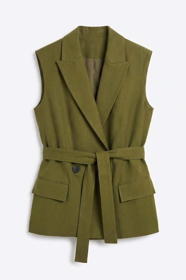 Cortefiel Chaleco de mujer Verde