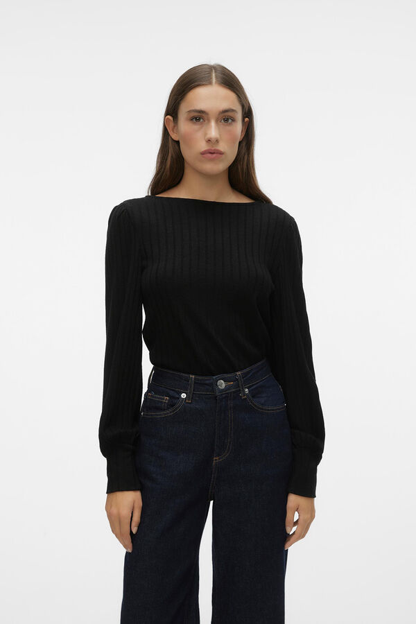 Vero Moda Long-sleeved top Black