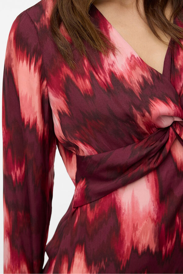 Vero Moda Vestido midi de manga comprida  Roxo