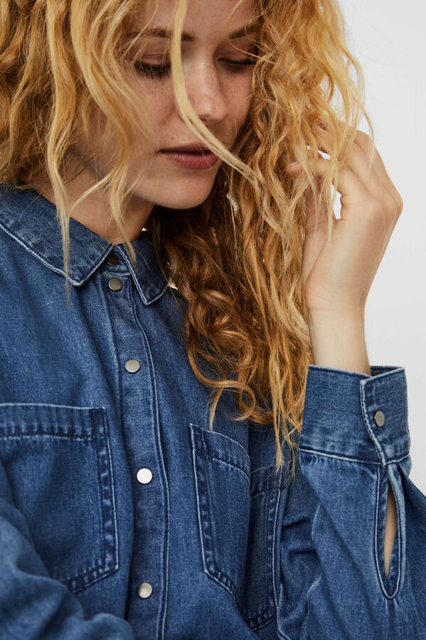 Vero Moda Camisa denim de manga comprida Azul
