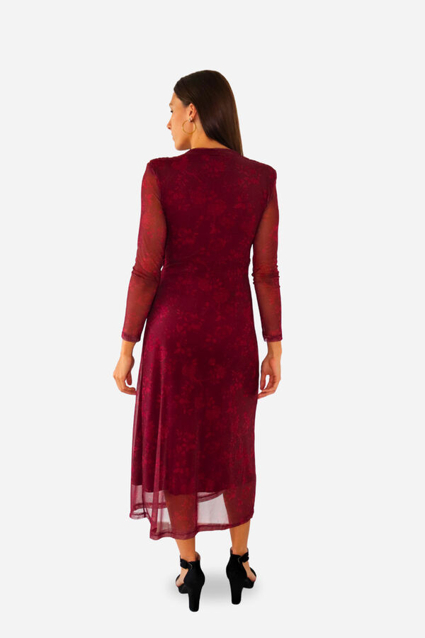 Cuplé Vestido de tule com estampado floral Granada