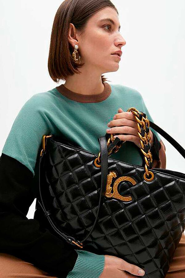 Lola Casademunt Bolsa de compras acolchoada  Preto