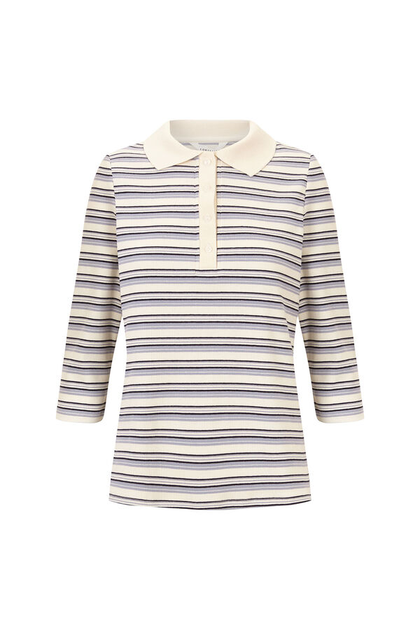 Cortefiel Striped polo shirt Navy