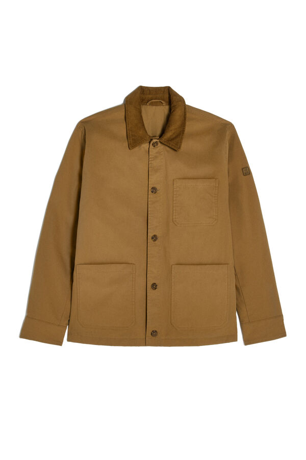 Cortefiel Jacket with pockets Camel