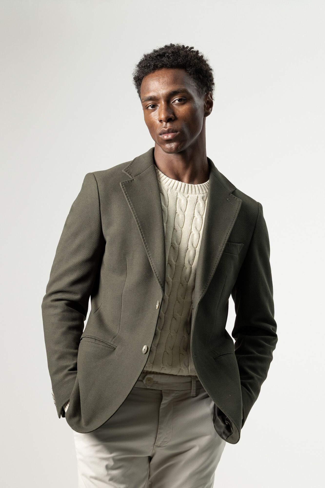 PuroEGO Blazer em piqu&eacute;