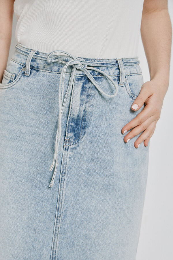 Vero Moda Saia comprida em denim Azul