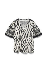 Vero Moda Curve Top de manga curta tamanho grande Preto